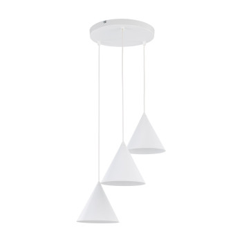 TK Lighting Cono fehér függesztett lámpa (TK-10012) E27 3 izzós IP20