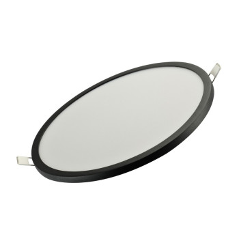 Azzardo Slim Round fekete-fehér LED beépíthető lámpa (AZ-4163) LED 1 izzós IP44