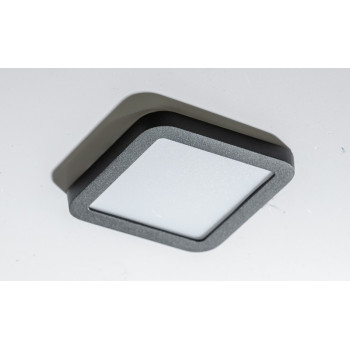 Azzardo Slim Square fekete-fehér LED beépíthető lámpa (AZ-4375) LED 1 izzós IP44