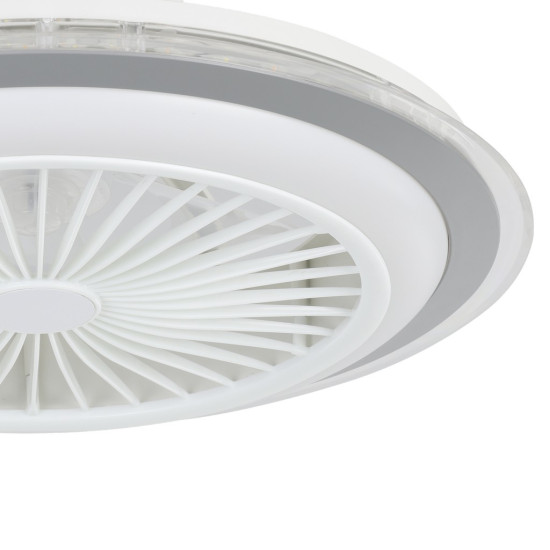 EGLO ALBUFEIRA szürke-fehér LED mennyezeti ventilátoros lámpa (EG-35141) LED 1 izzós IP20