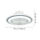 EGLO ALBUFEIRA szürke-fehér LED mennyezeti ventilátoros lámpa (EG-35141) LED 1 izzós IP20