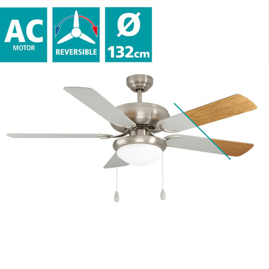 EGLO BALLINA ezüst mennyezeti csillár ventilátor (EG-35078) E27 2 izzós IP20