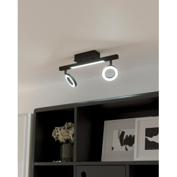 EGLO CARDILLIO 2 fekete - szatinált LED spot lámpa (EG-900514) LED 3 izzós IP20