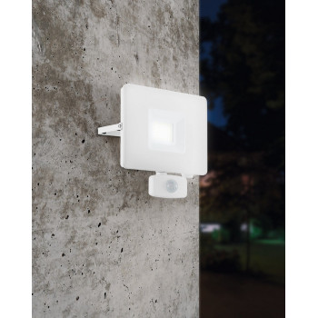 Eglo Faedo 3 fehér-átlátszó LED mozgásérzékelős kültéri fali lámpa (EG-33158) LED 1 izzós IP44