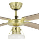 EGLO FORTALEZA bronz-natúr mennyezeti csillár ventilátor (EG-35123) E27 1 izzós IP20