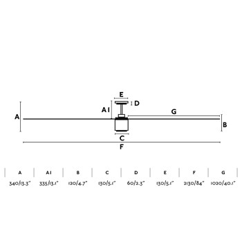 Faro ATTOS barna LED mennyezeti csillár ventilátor (FAR-33495) LED 1 izzós IP20