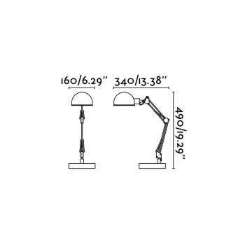 Faro Baobab fekete asztali lámpa (FAR-51909) E14 1 izzós IP20