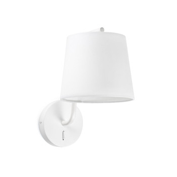 Faro Berni fehér fali lámpa (FAR-29326) E27 1 izzós IP20