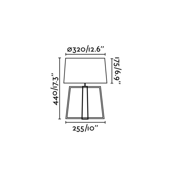 Faro Bliss barna-fehér asztali lámpa (FAR-28401) E27 1 izzós IP20