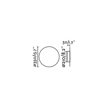 Faro Board fekete LED fali lámpa (FAR-1040) LED 1 izzós IP20