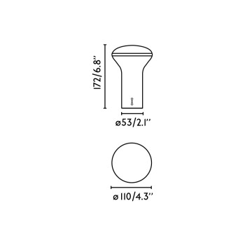 Faro Buddy fehér-szürke hordozható LED asztali lámpa (FAR-20208) LED 1 izzós IP20