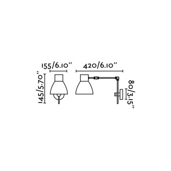 Faro Celia fekete falikar (FAR-40070) E14 1 izzós IP20