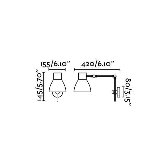 Faro Celia fekete falikar (FAR-40070) E14 1 izzós IP20