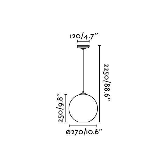 Faro Clara fekete-átlátszó függesztett lámpa (FAR-64128) E27 1 izzós IP20