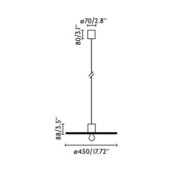 Faro Confetti fekete-fehér függesztett lámpa (FAR-68600-51) E27 1 izzós IP20