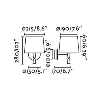 Faro Conga fehér olvasólámpás fali lámpa (FAR-64308-01) E27 2 izzós IP20