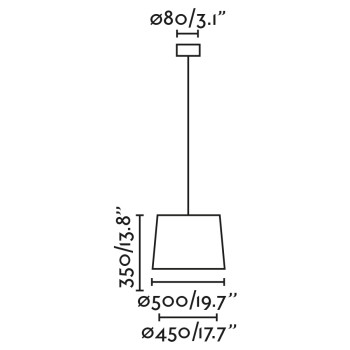 Faro Conga fekete-fehér függesztett lámpa (FAR-64315-54) E27 1 izzós IP20