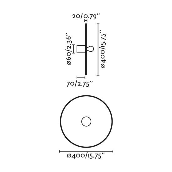 Faro Costas fekete-barna fali lámpa (FAR-62173-78) E27 1 izzós IP20