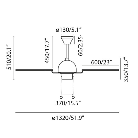 Faro Cuba L arany-barna fényforrás nélküli mennyezeti ventilátor (FAR-33352B)   IP20