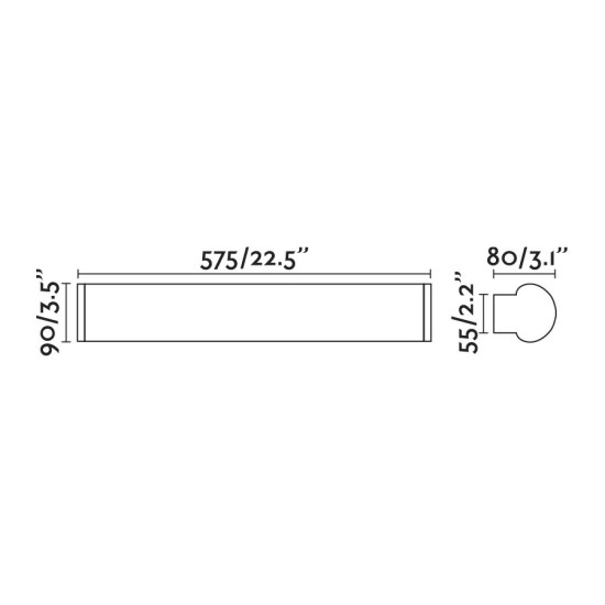 Faro Danubio bronz LED fürdőszobai tükörvilágítás (FAR-63605) LED 1 izzós IP44