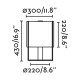 Faro Drum fekete-szürke asztali lámpa (FAR-24020-32) E27 1 izzós IP20