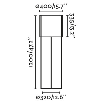 Faro Drum fekete-szürke állólámpa (FAR-24023-34) E27 1 izzós IP20