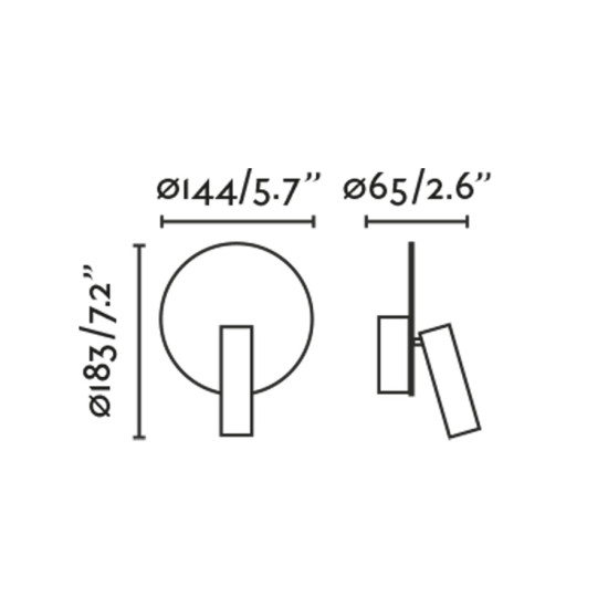 Faro Duas fekete LED fali lámpa (FAR-68468) LED 1 izzós IP20