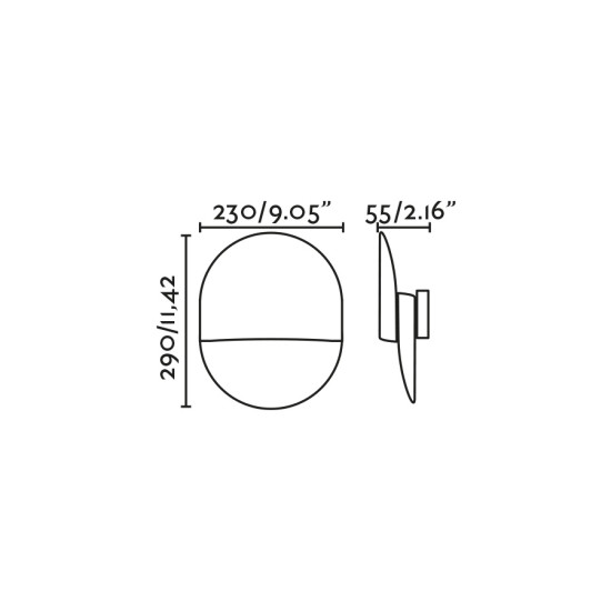 Faro Eres fehér fali lámpa (FAR-64026) E27 1 izzós IP20