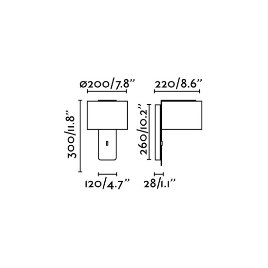 Faro Fold fekete fali lámpa (FAR-64303) E27 1 izzós IP20