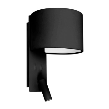 Faro Fold fekete olvasólámpás fali lámpa (FAR-64305) E27 2 izzós IP20