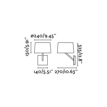 Faro Handy fehér fali lámpa (FAR-28413) E27 1 izzós IP20