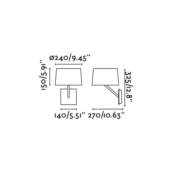 Faro Handy fehér fali lámpa (FAR-28413) E27 1 izzós IP20