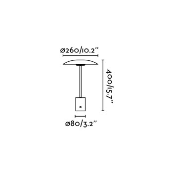 Faro Hoshi arany-fekete LED asztali lámpa (FAR-28387) LED 1 izzós IP20