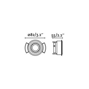 Faro Hyde fehér beépíthető lámpa (FAR-40110) GU10 1 izzós IP20