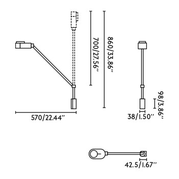 Faro Inviting fehér LED fali lámpa (FAR-57318) LED 1 izzós IP20