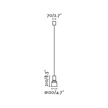 Faro Kombo fekete-szürke függesztett lámpa (FAR-68591-1L) E27 1 izzós IP20