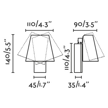 Faro Le Petit bronz LED fali lámpa (FAR-62164) LED 1 izzós IP20