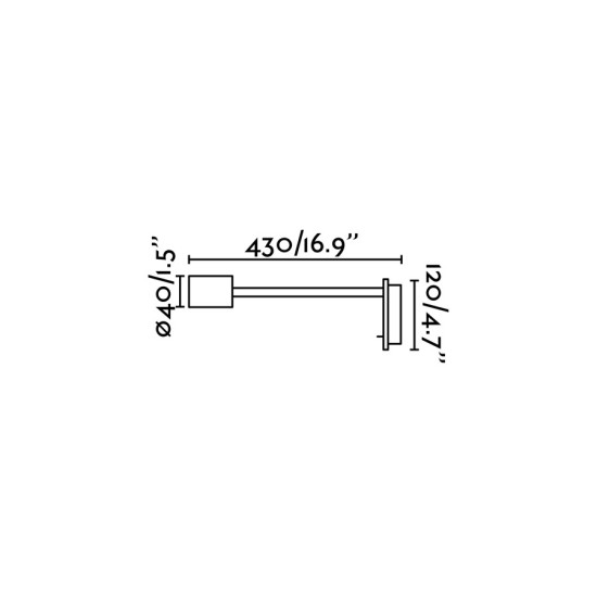 Faro Leser nikkel LED fali lámpa (FAR-41026) LED 1 izzós IP20