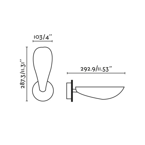 Faro Liggera fekete fali lámpa (FAR-20077) G9 1 izzós IP20