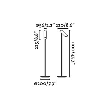 Faro Link bronz állólámpa (FAR-29899) GU10 1 izzós IP20