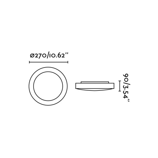 Faro Logos fehér fürdőszobai mennyezeti lámpa (FAR-62965) E27 1 izzós IP44