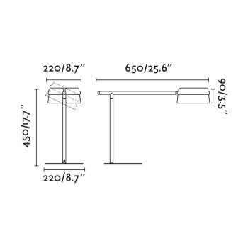 Faro Loop fekete-barna LED asztali lámpa (FAR-29398) LED 1 izzós IP20