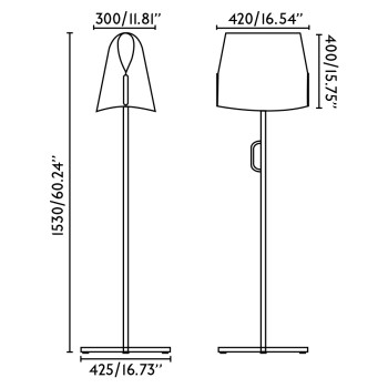 Faro Luang fekete-bézs állólámpa (FAR-23003-59) E27 1 izzós IP20