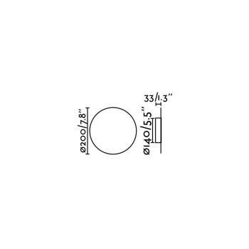 Faro Luna fehér LED fali lámpa (FAR-63225) LED 1 izzós IP20