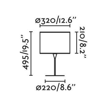 Faro Mambo fekete-barna asztali lámpa (FAR-64311-48) E27 1 izzós IP20