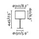 Faro Mambo fekete-barna asztali lámpa (FAR-64317-47) E27 1 izzós IP20