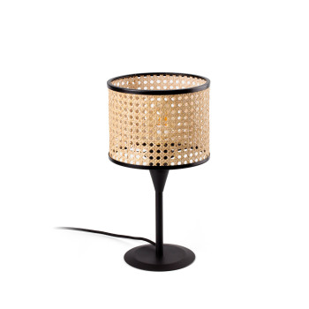 Faro Mambo fekete-barna asztali lámpa (FAR-64317-47) E27 1 izzós IP20