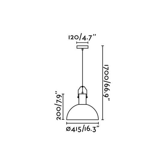 Faro Margot fekete-barna függesztett lámpa (FAR-68561) E27 1 izzós IP20