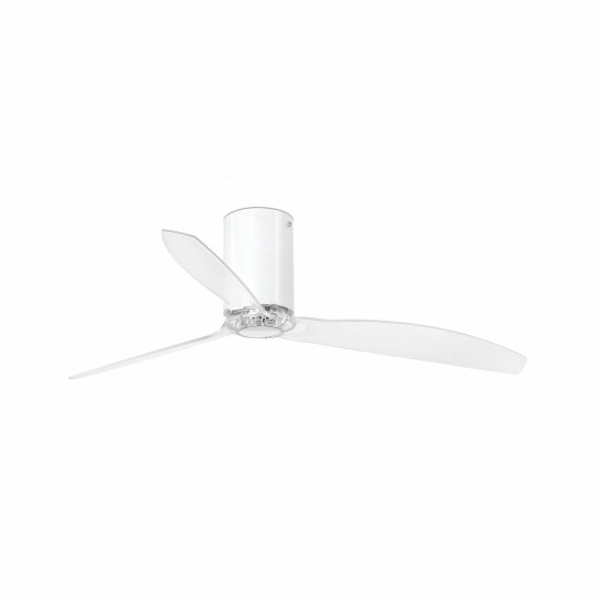 Faro Mini Tube Fan M fehér-átlátszó fényforrás nélküli mennyezeti ventilátor (FAR-32038)   IP20