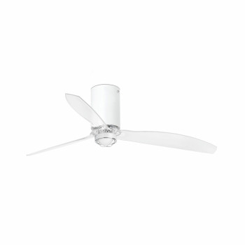 Faro Mini Tube Fan M fehér-átlátszó LED mennyezeti csillár ventilátor (FAR-32039-9) LED 1 izzós IP20